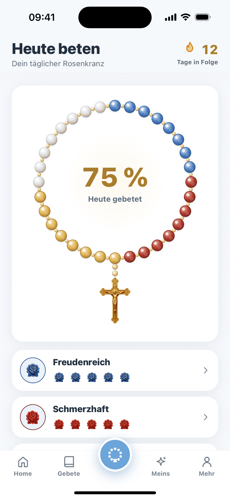 Gott kann in der Farbwelt Blau